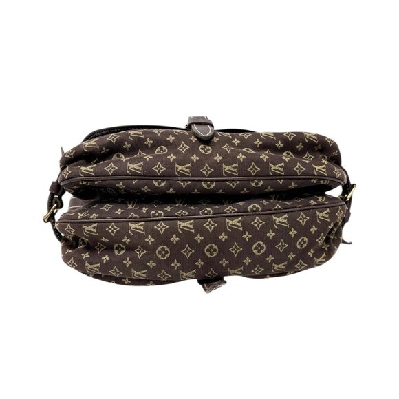 LOUIS VUITTON Vintage Monogram Saumur Doubled Crossbody Brown Green [106379] - Picture 8 of 16